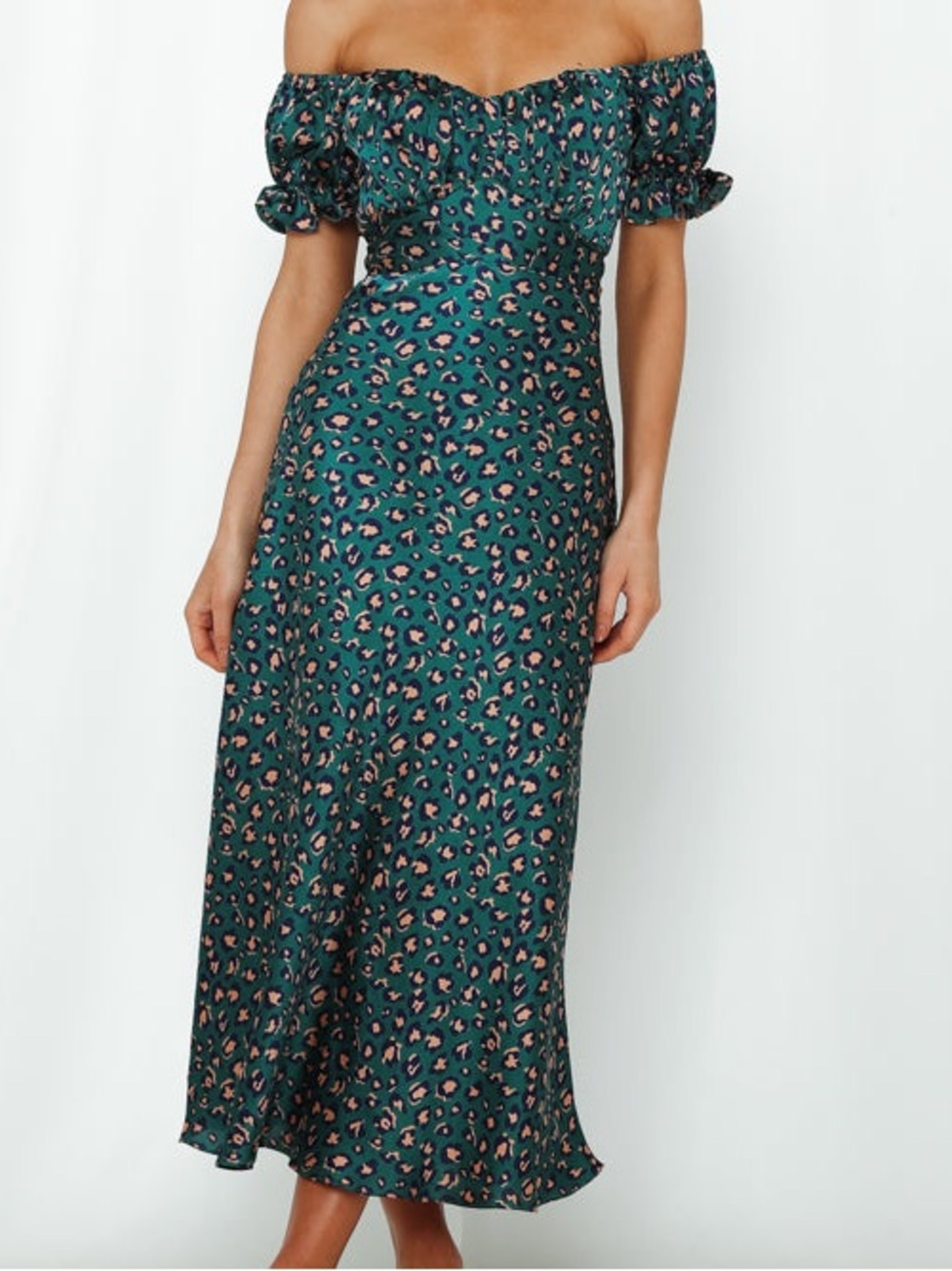 Teal Green Dress